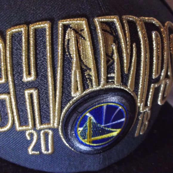 NEW 9Fifty NBA 2018 Golden State Warriors Champs Snapback Hat - Picture 6 of 10